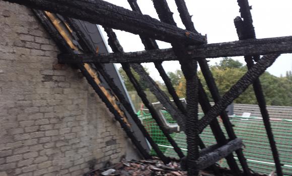 Brandschaden Dach Sanierung